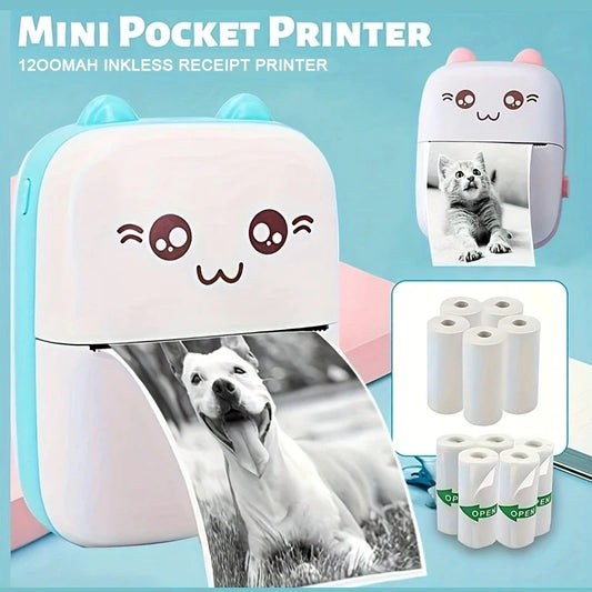Mini Impresora Edicion Mochi – Imprime Pegatinas y Fotos al Instante